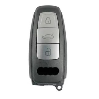 RKS199 - AUDI 3 BUTTON SMART KEY KEYLESS GO HOUSING COMPATIBLE WITH AUDI C8 D5 Q7 Q8 A6 A7 A8 - PLUS COMPATIBLE CASE FOR KEYDIY KD167/MLB-08