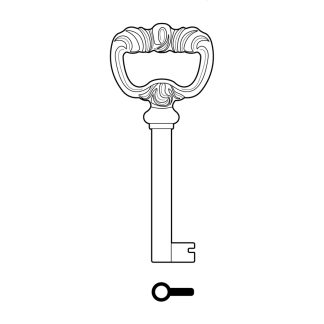 SK003 - K409 FANCY KEY HUWIL BRONZE