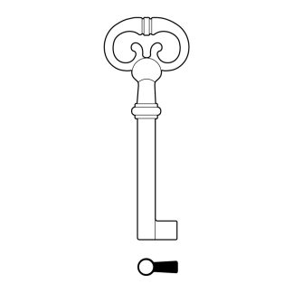 SK004 - K410 FANCY KEY HUWIL BRONZE