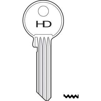 SS198 - LWFU2 EVVA 6 PIN KEY BLANK