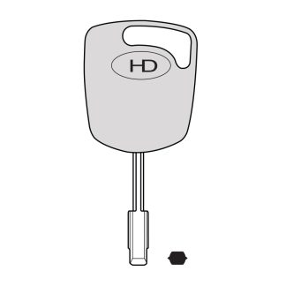 UP006 - FD3TK UNIVERSAL POD TIBBE KEY FOR GLASS & CARBON CHIP TO SUIT FORD