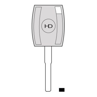 UP008 - FD40BTK UNIVERSAL POD KEY FOR GLASS & CARBON CHIP TO SUIT FORD