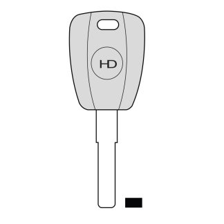 UP009 - FT22TK UNIVERSAL POD KEY FOR GLASS & CARBON CHIP TO SUIT ALFA ROMEO & FIAT