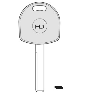 UP011 - HC1TK UNIVERSAL POD KEY FOR GLASS & CARBON CHIP TO SUIT VAUXHALL