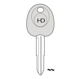 UP016 - HY7STK UNIVERSAL POD KEY FOR GLASS & CARBON CHIP TO SUIT HYUNDAI