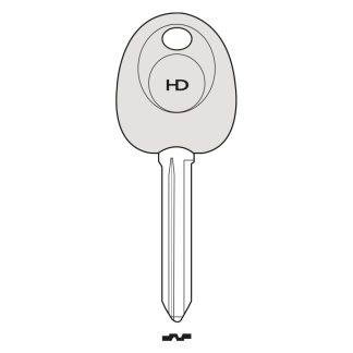 UP019 - HY14TK UNIVERSAL POD KEY FOR GLASS & CARBON CHIP TO SUIT HYUNDAI