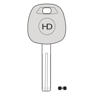 UP043 - TR48TK UNIVERSAL POD KEY FOR GLASS & CARBON CHIP TO SUIT LEXUS
