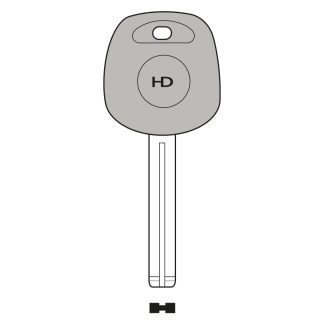 UP044 - TR49TK UNIVERSAL POD KEY FOR GLASS & CARBON CHIP TO SUIT LEXUS