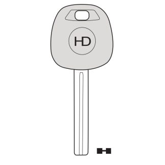 UP045 - TR51TK UNIVERSAL POD KEY FOR GLASS & CARBON CHIP TO SUIT TOYOTA