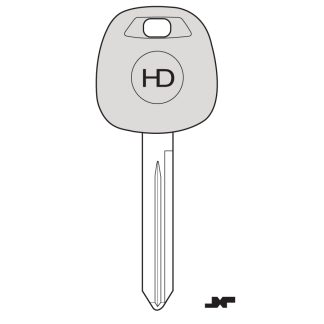 UP046 - TR56TK UNIVERSAL POD KEY FOR GLASS & CARBON CHIP TO SUIT TOYOTA