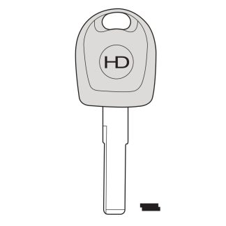 UP047 - V66TK UNIVERSAL POD KEY FOR GLASS & CARBON CHIP TO SUIT AUDI