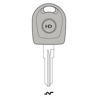 UP048 - V70TK UNIVERSAL POD KEY FOR GLASS & CARBON CHIP TO SUIT VOLKSWAGEN