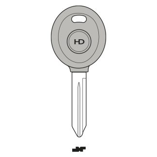 UP052 - Y159TK-TAN UNIVERSAL POD KEY FOR GLASS & CARBON CHIP TO SUIT JEEP