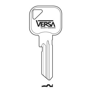 VS0033 - VERSA GENUINE R1 TO SUIT 1* EURO CYLINDER 6 PIN KEY BLANK