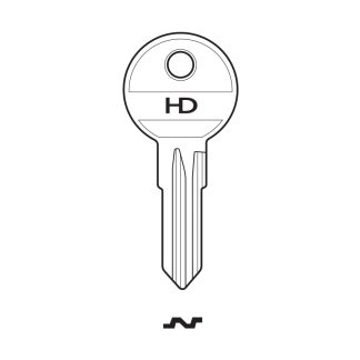 XC004 - BT5 E-BA7 K-BT5 BLAU CYLINDER KEY BLANK
