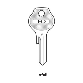 XC019 - SILCA HU27 62VG HF44 HUF CAR KEY BLANK