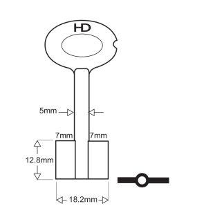 XDB012 - SILCA 5ME1 MELSMETALL DOUBLE