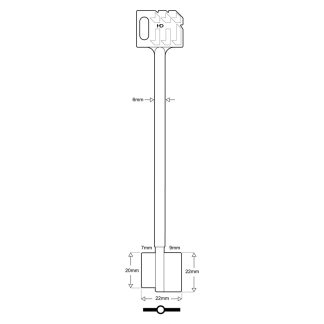 XDB029 - 88801 MAUER 164MM DOUBLE BIT LGE