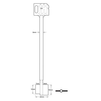 XDB030 - 88802 MAUER 164MM DBLE BIT SML
