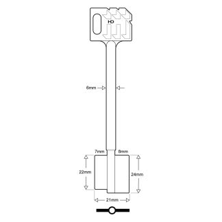 XDB031 - 88812 MAUER 120MM DBLE BIT LGE
