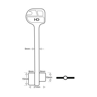 XDB091 - CAW2 - CAWI / WITTKOPP - 95mm SAFE BLANK