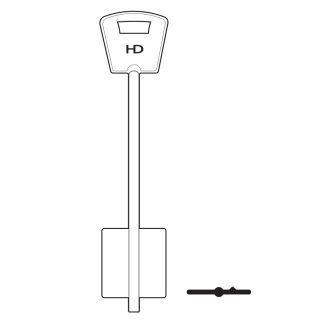 XDB106 - 2BT2R BETA 6.5G DOUBLE BIT BLANK