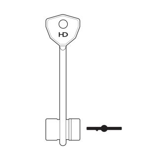 XDB107 - 2BOD99 BODA DOUBLE BIT SAFE BLANK