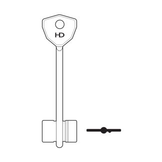 XDB108 - 2BOD84R BODA DOUBLE BIT SAFE BLANK