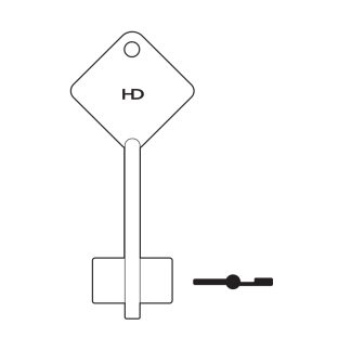 XDB119 - CHUBB SECURELINE DOUBLE BIT BLANK