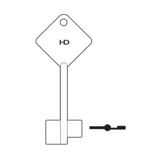 XDB120 - CHUBB SECURELINE DOUBLE BIT BLANK
