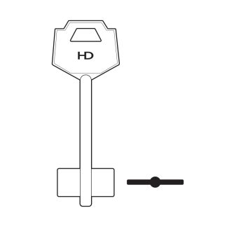 XDB131 - 1FAC3 FAC DOUBLE BIT SAFE BLK