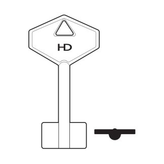 XDB136 - 1IT1 ITAL DOUBLE BIT SAFE BLANK