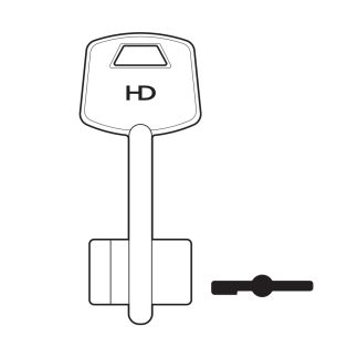 XDB142 - 1MD3 MCM DOUBLE BIT SAFE BLANK