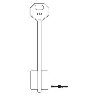 XDB148 - 2MO8 MOTTURA DBL BIT SAFE BLK