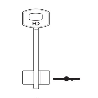 XDB153 - 1S2 SIBI DOUBLE BIT SAFE BLK