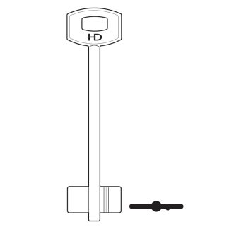 XDB155 - 2SB4 SIBI DOUBLE BIT SAFE BLK