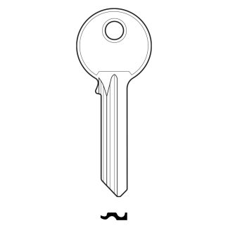 XGC075 - GTL1 UAP TL GENUINE 6 PIN CYLINDER KEY BLANK
