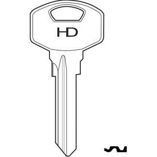 XH1153 - YA91 YALE 6 PIN HD BRASS NP