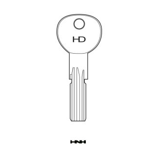 XHV051 - ISE17 ISEO KEY BLANK ISEO R6 & R11
