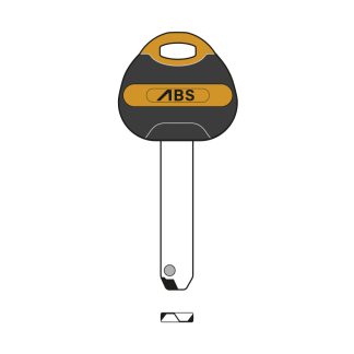 XHV077 - DAABSKB5 AVOCET ABS POS5 DIMPLE KEY BLANK ORANGE ULTIMATE 3 STAR