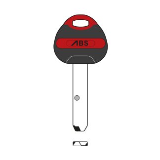 XHV078 - DAABSKBRD1 AVOCET ABS ULTIMATE POS1 KEY BLANK RED