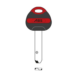 XHV080 - DAABSKBRD3 AVOCET ABS ULTIMATE POS3 KEY BLANK RED