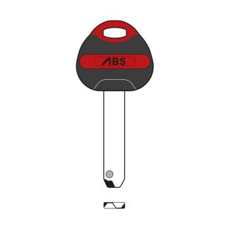 XHV082 - DAABSKBRD5 AVOCET ABS ULTIMATE POS5 KEY BLANK RED