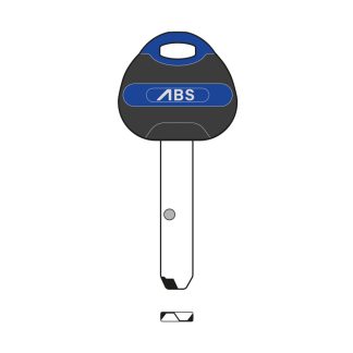XHV083 - DAABSKBBL1 AVOCET ABS ULTIMATE POS1 KEY BLANK BLUE