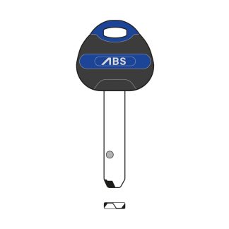 XHV085 - DAABSKBBL3 AVOCET ABS ULTIMATE POS3 KEY BLANK BLUE