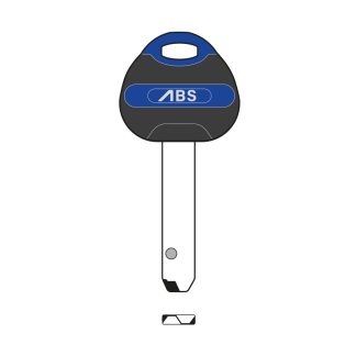 XHV087 - DAABSKBBL4 AVOCET ABS ULTIMATE POS4 KEY BLANK BLUE