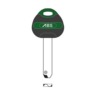 XHV093 - DAABSKBRG5 AVOCET ABS ULTIMATE POS5 KEY BLANK GREEN