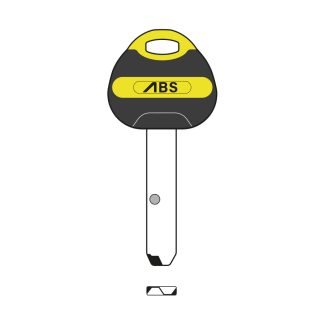 XHV094 - DAABSKBYW1 AVOCET ABS ULTIMATE POS1 KEY BLANK YELLOW