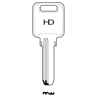 XHV108 - UM5 UCEM 2000S DIMPLE KEY BLANK