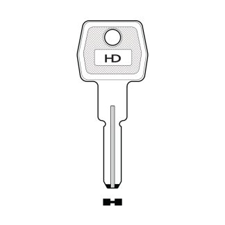 XHV125 - AGB6 AGB DIMPLE KEY BLANK